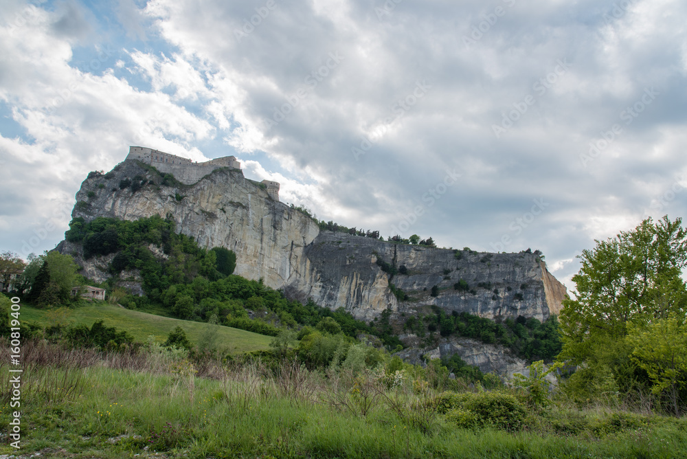 Rock and fortress of San Leo. Rimini