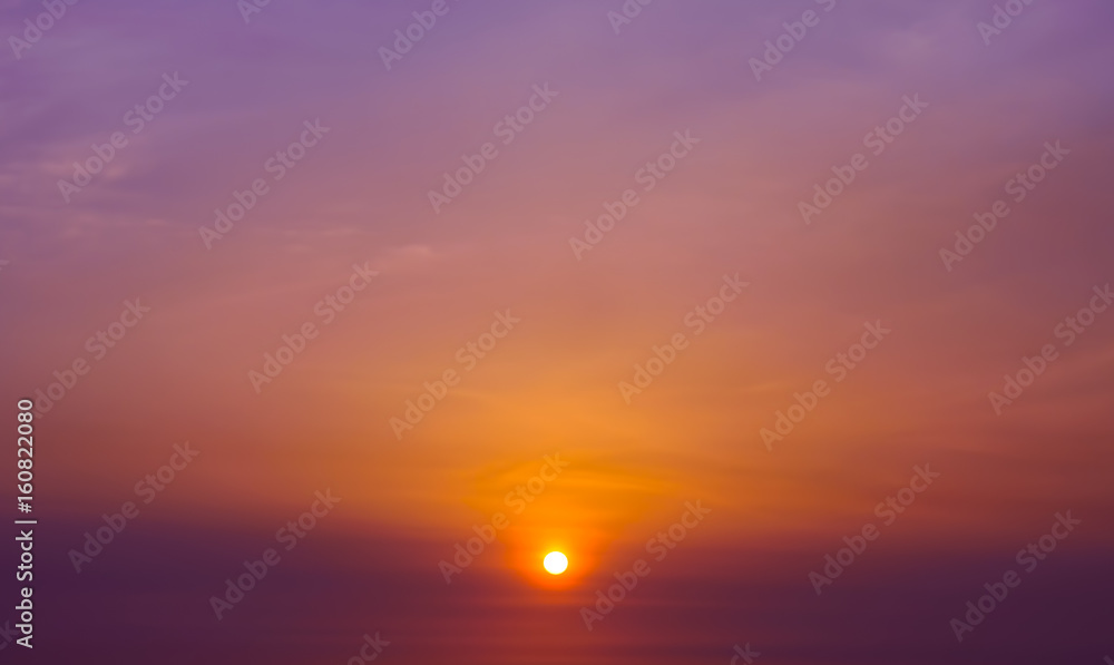 Pink sunset or sunrise background
