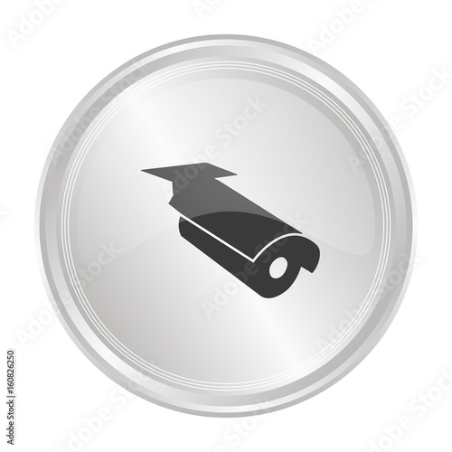 Überwachungskamera - Verchromter Button