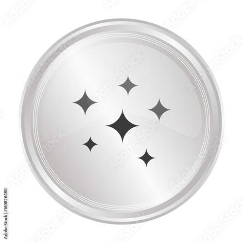 Glanz - Verchromter Button