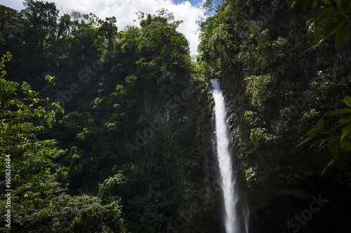 View of the La Fortuna Waterfall in Costa Rica, Central America