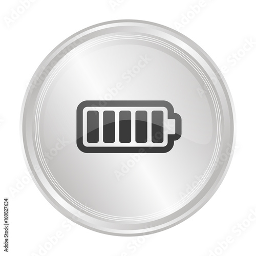 Batterie voll - Verchromter Button