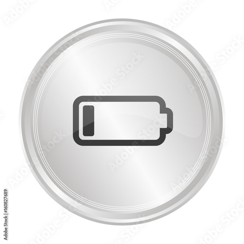 Batterie leer - Verchromter Button