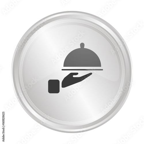 Kellner - Verchromter Button