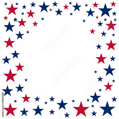 American Independence Day. 4th July. Template background for greeting cards  posters  leaflets and brochure. Vector illustration.