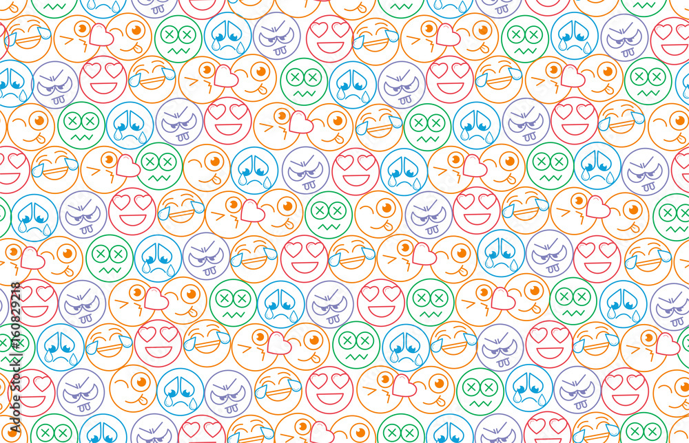seamless background in the form of an smiles seamless background in the form of an smiles
