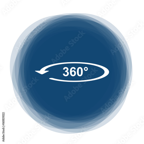 Abstract round button - 360 panorama