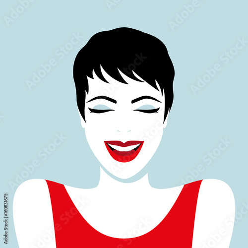 Beautiful laughing woman