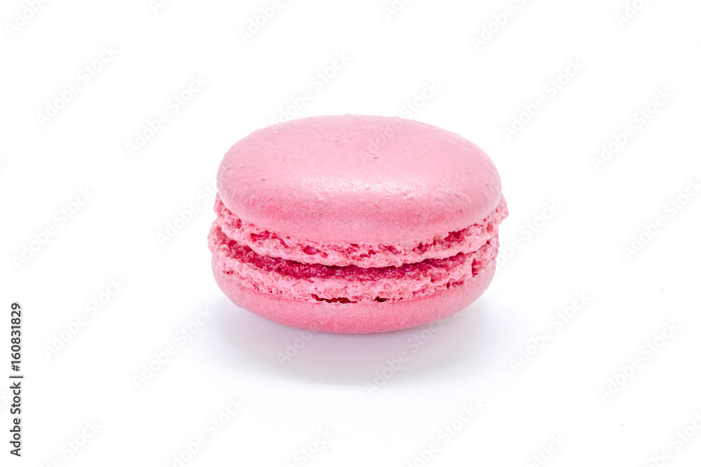 Pink Macaroon isolated on a white background. Pink Macaroon isolated on a white background.