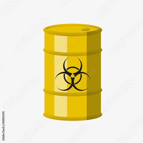 Toxic barrel. Vector. 