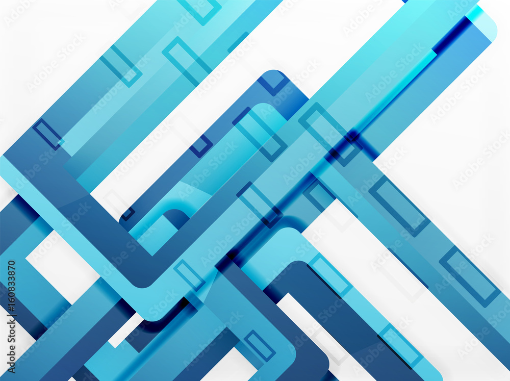 Fototapeta premium Rectangle tube elements, vector background