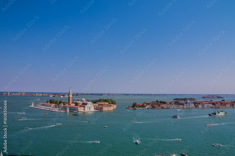 San Giorgio maggiore von oben Bucht von Venedig