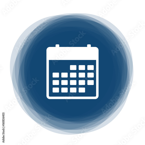 Abstract round button - calendar