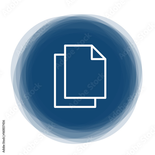 Abstract round button - documents - files
