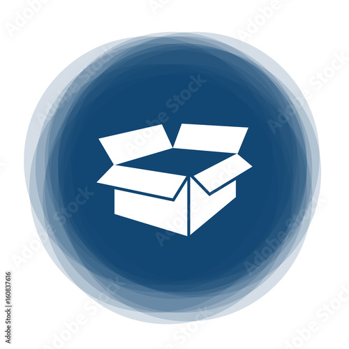 Abstract round button - box