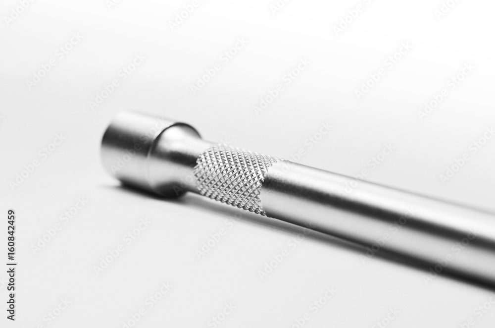 Metal Socket Wrench Extension, isolated Metal Socket Wrench Extension, isolated