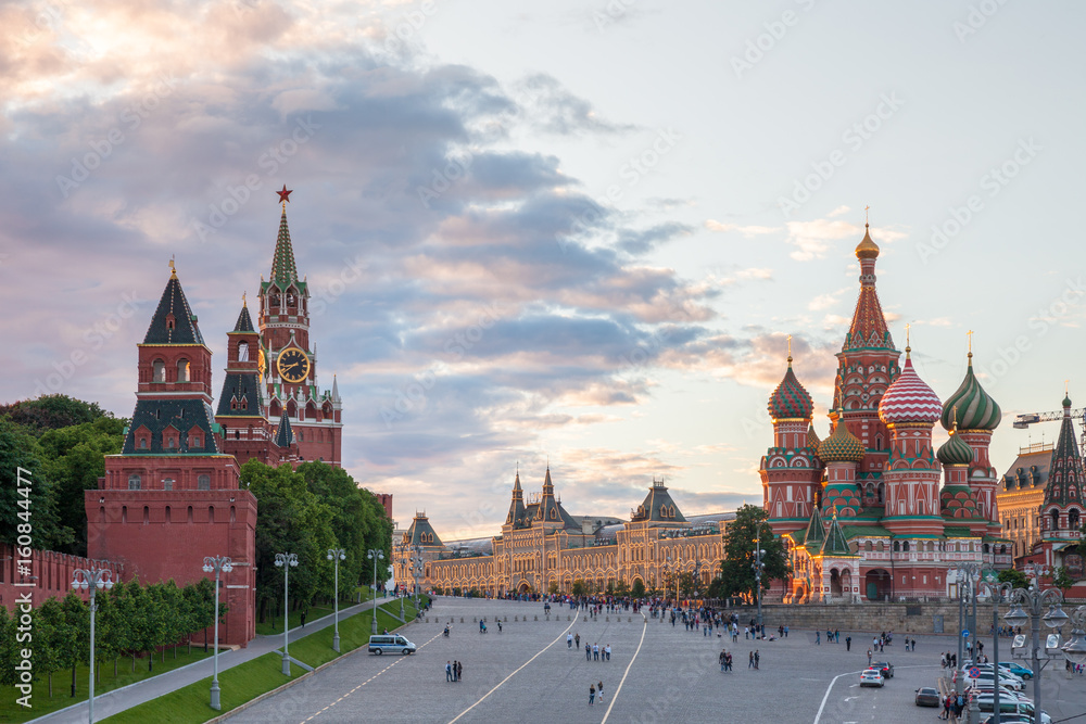 Red Square at sunset, Russia