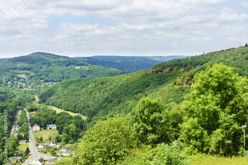 Blick von Burg Nideggen in das Rurtal Richtung Zerkall