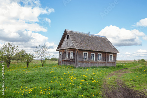 Village house near a country road