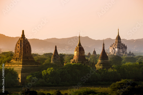 Fotografija myanmar bagan temples light burma travel Pagan Kingdom