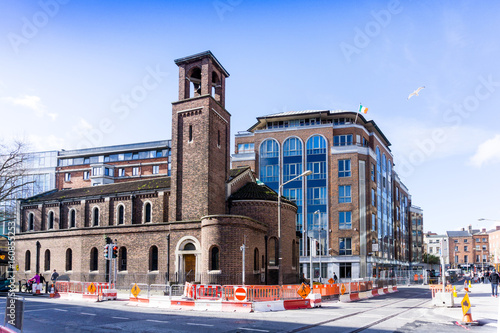 Photography DUBLIN, IRELAND - March 31, 2017: Street view of Dublin city centre in Dublin Ir