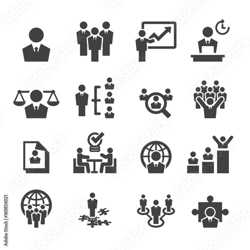  Human resources and management icons 