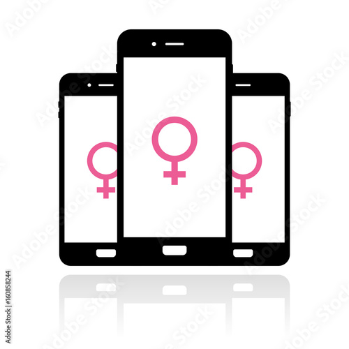 Smartphone Banner - Weiblich Symbol