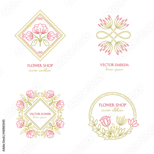  Flower shop logo
