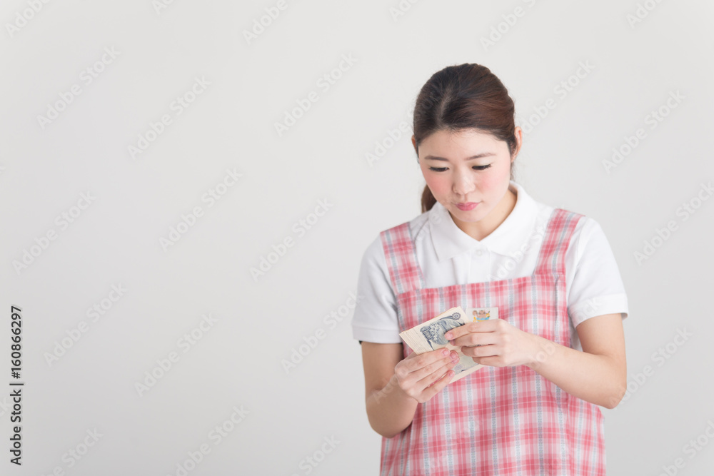 保育士・白バック