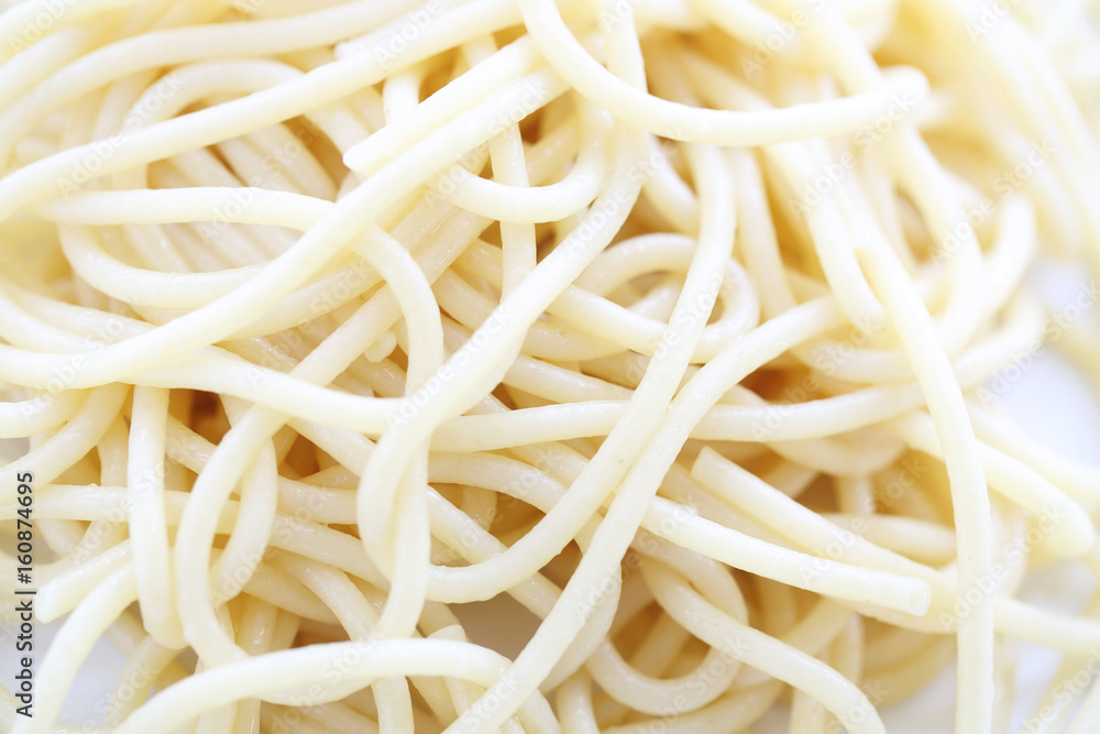 Spaghetti noodle isolated in white background