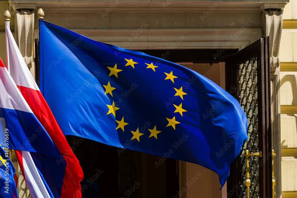 flaga Unii Europejskiej - obrazy, fototapety, plakaty 