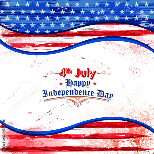 Fourth of July background for Happy Independence Day of America