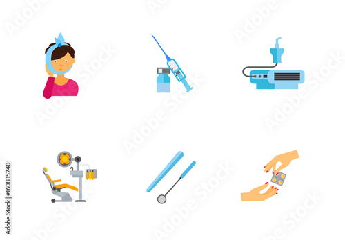 Dentistry icon set