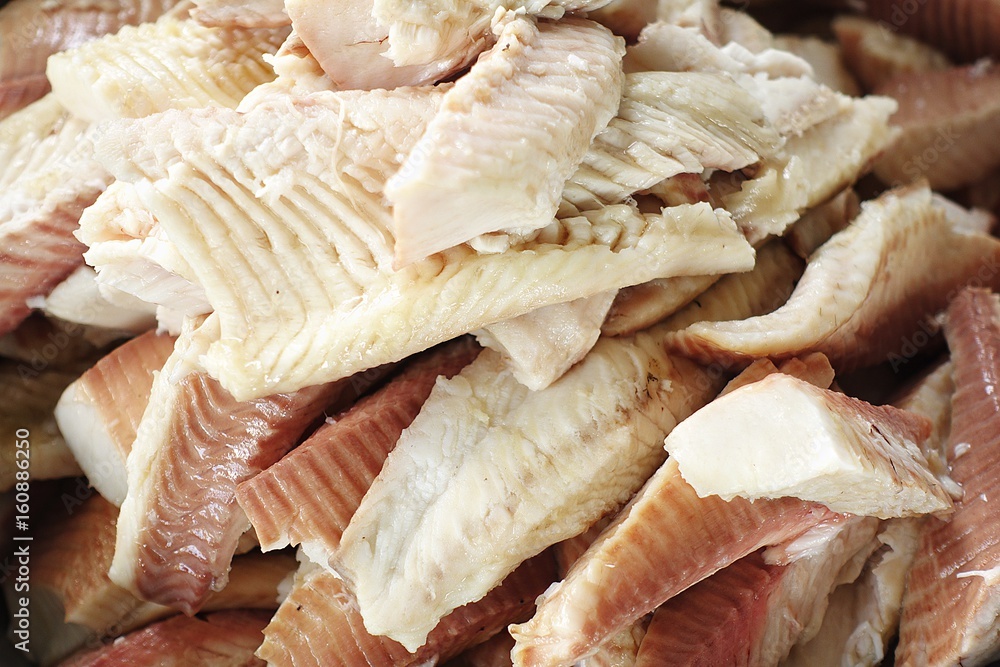 Preparation step thaii food striped snakehead fish Boiled fish fillet Preparation step thaii food striped snakehead fish Boiled fish fillet