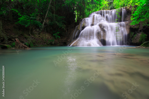Waterfall in forest of western Thailand  Huay Mea Khamin
