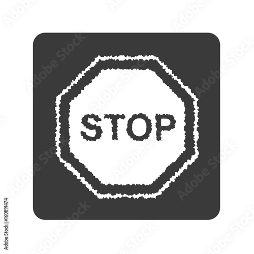 Stop Symbol - Handgezeichnet
