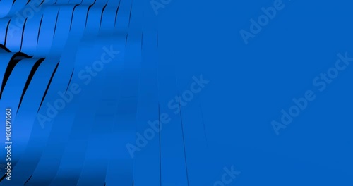 Animated Abstract Blue Wavy Bands