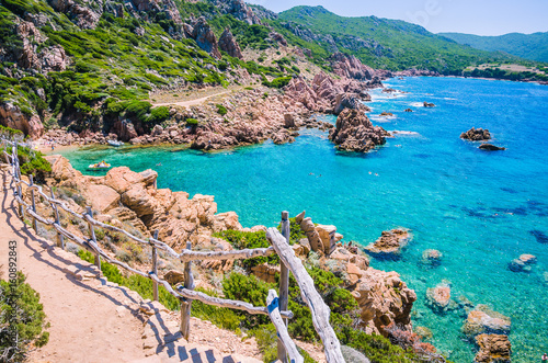 Fotografie, Obraz Stony walk path in Costa Paradiso, Sardinia, Italy