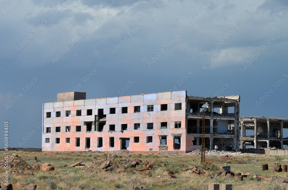 Abandoned Soviet military base in Central Asia Abandoned Soviet military base in Central Asia