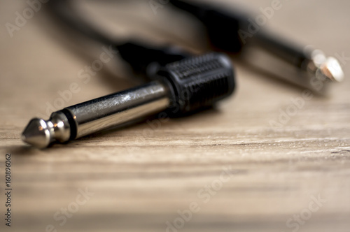 Close up shot of a phone connector or audio jack