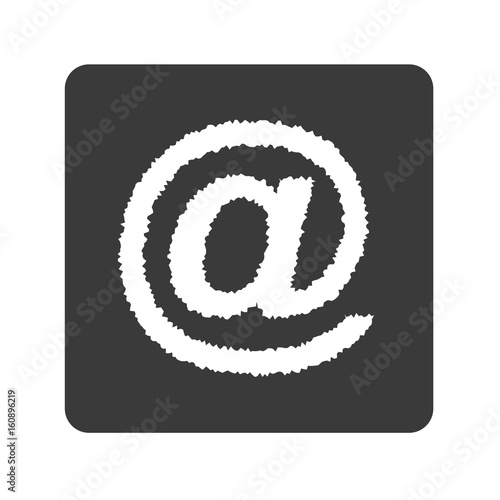At Zeichen - Email - Handgezeichnet