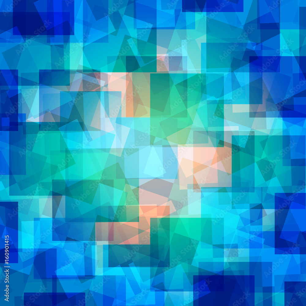 Fototapeta premium Seam of squares, abstract background vector