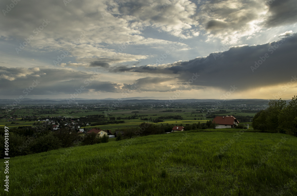 Obraz premium wschód zachód słońca