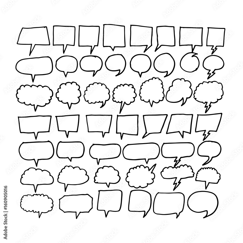 Speech Bubble hand drawn Speech Bubble hand drawn