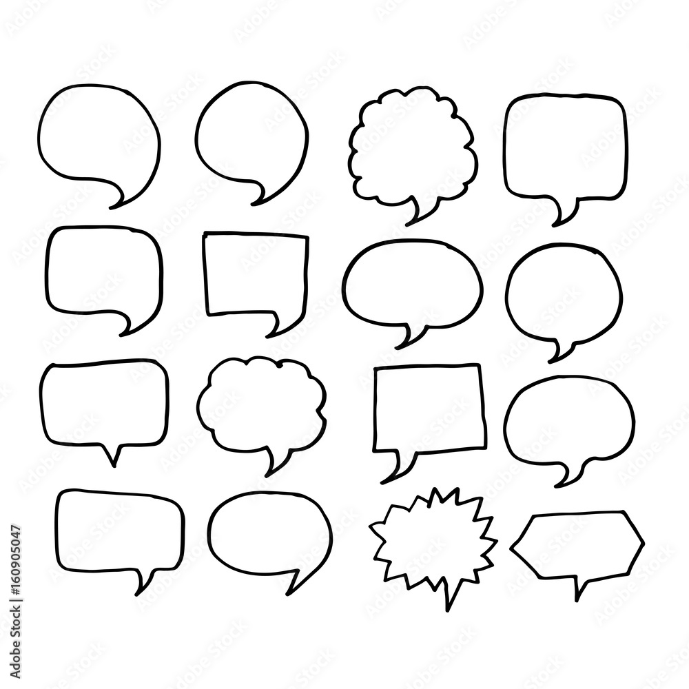 Speech Bubble hand drawn Speech Bubble hand drawn