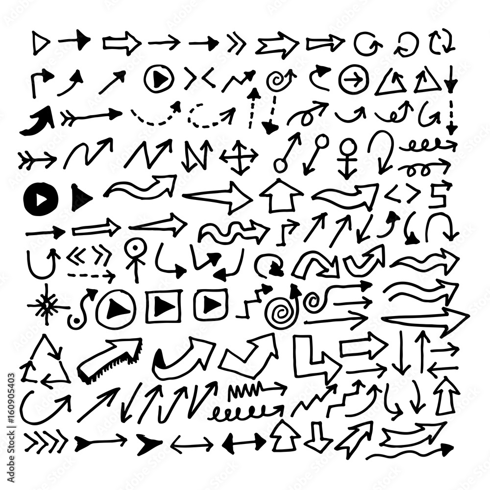 Hand drawn arrow Hand drawn arrow