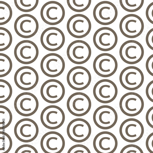 Pattern background copyright symbol icon