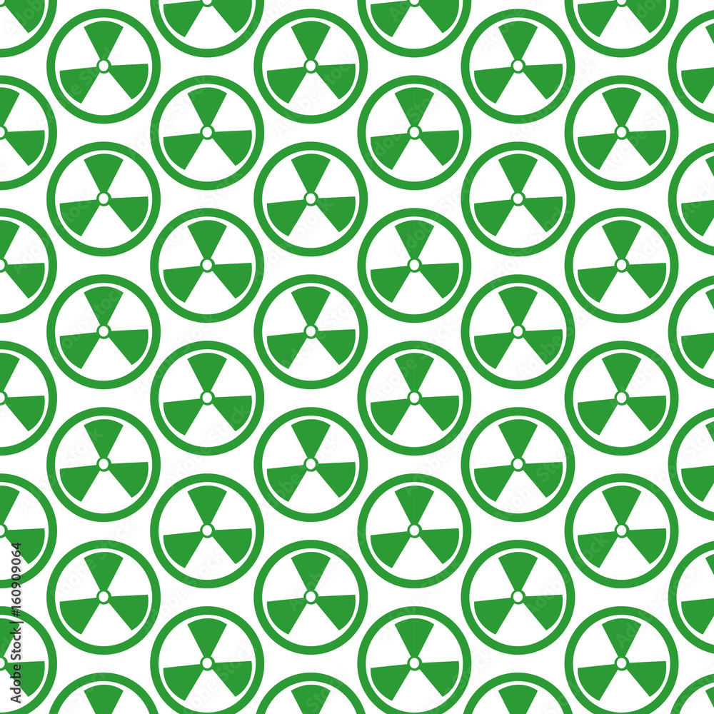 Pattern background Radioactivity sign icon Pattern background Radioactivity sign icon