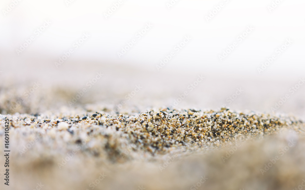 Coastline beach on sunny day background of sea and sky, gold sand close up blur, tourism relax concept, seascape perspective vacation, summer walk on ocean, mock up backdrop Coastline beach on sunny day background of sea and sky, gold sand close up blur, tourism relax concept, seascape perspective vacation, summer walk on ocean, mock up backdrop