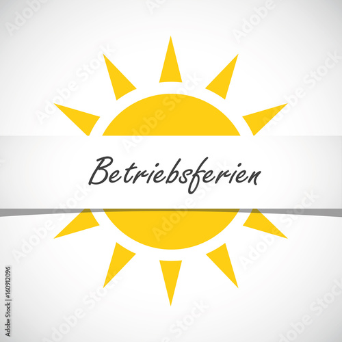 sonne betriebsferien